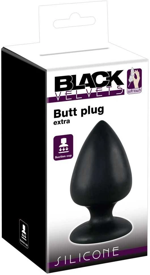 Black Velvets Butt Plug Large