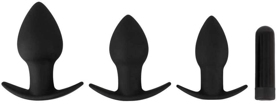 Black Velvets BV Vibrating Butt kištukai per 3 s