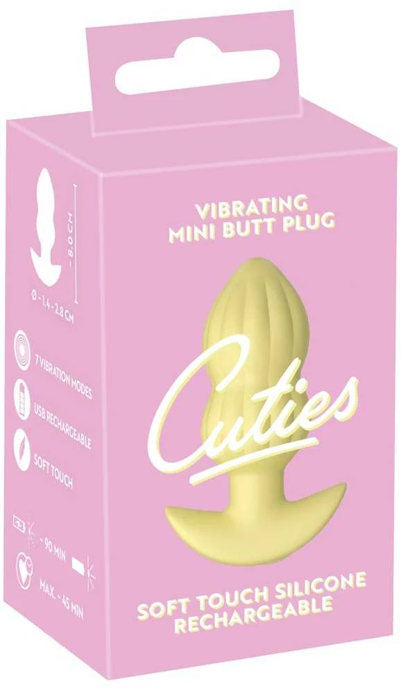 Cuties vibruojantis analinis kaištis pakuotėje