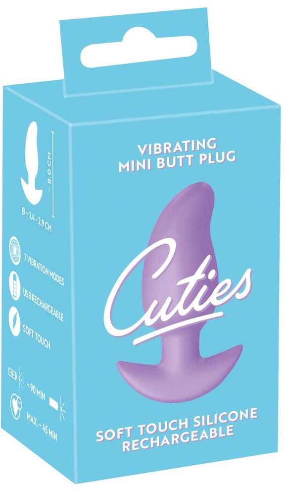 Cuties Vibrating Plug Violetinė