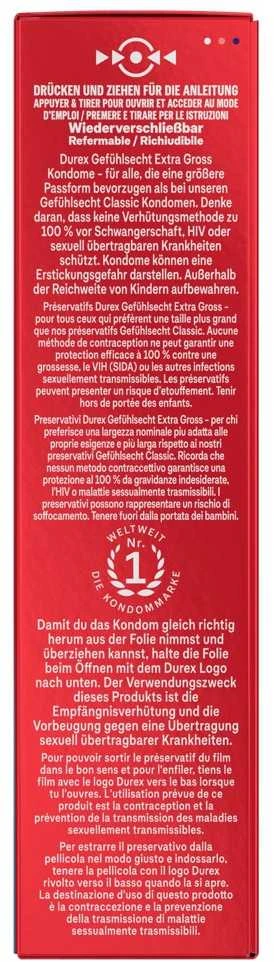 Durex Gefühlsecht Extra Groß10