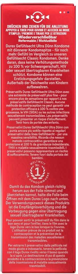 Durex Gefühlsecht Ultra Dünn10