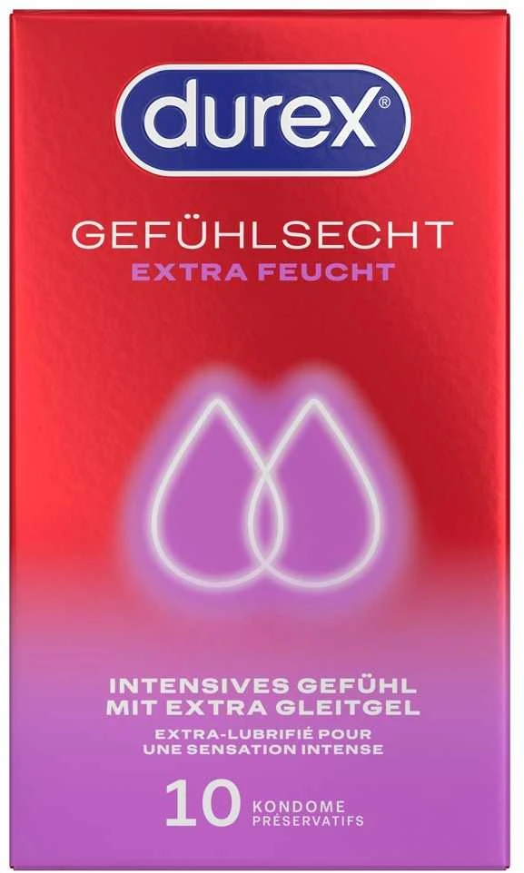 Durex Gefühlsecht Xtrafeucht10