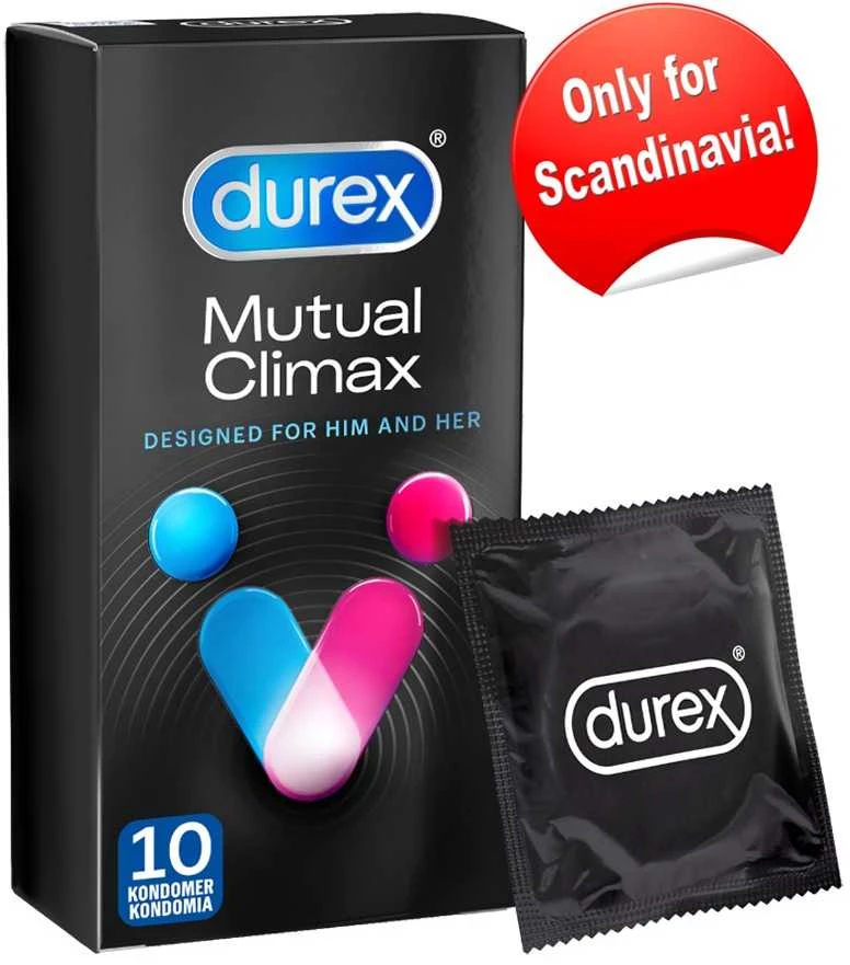 Durex Mutual Climax Stimuliuojantys prezervatyvai (10 vnt.)