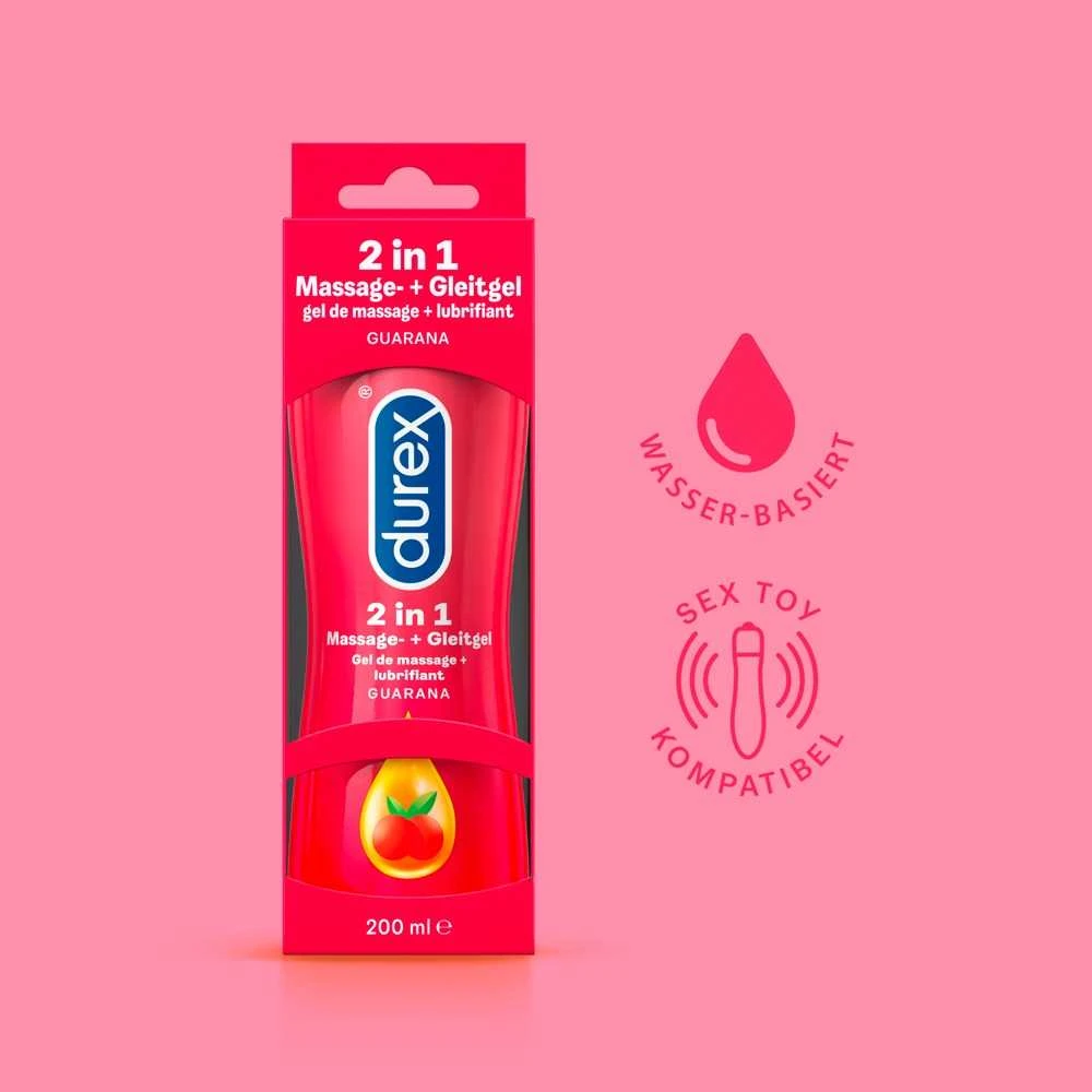 Durex Play Intimate Guarana 2in1 masažo gelis/lubrikantas (200 ml)