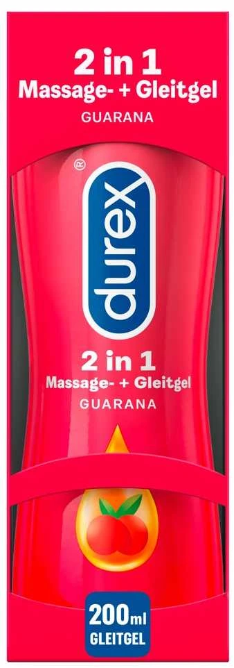 Durex Play Intimate Guarana 2in1 masažo gelis/lubrikantas (200 ml)