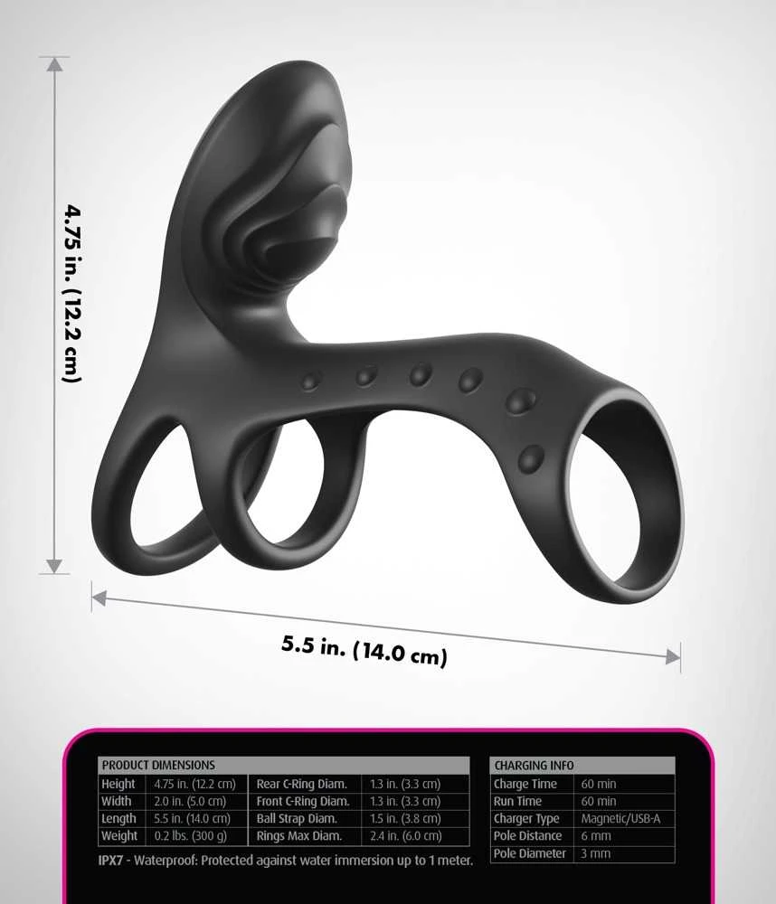 Pipedream FCR Couples Cage Pro Juodas