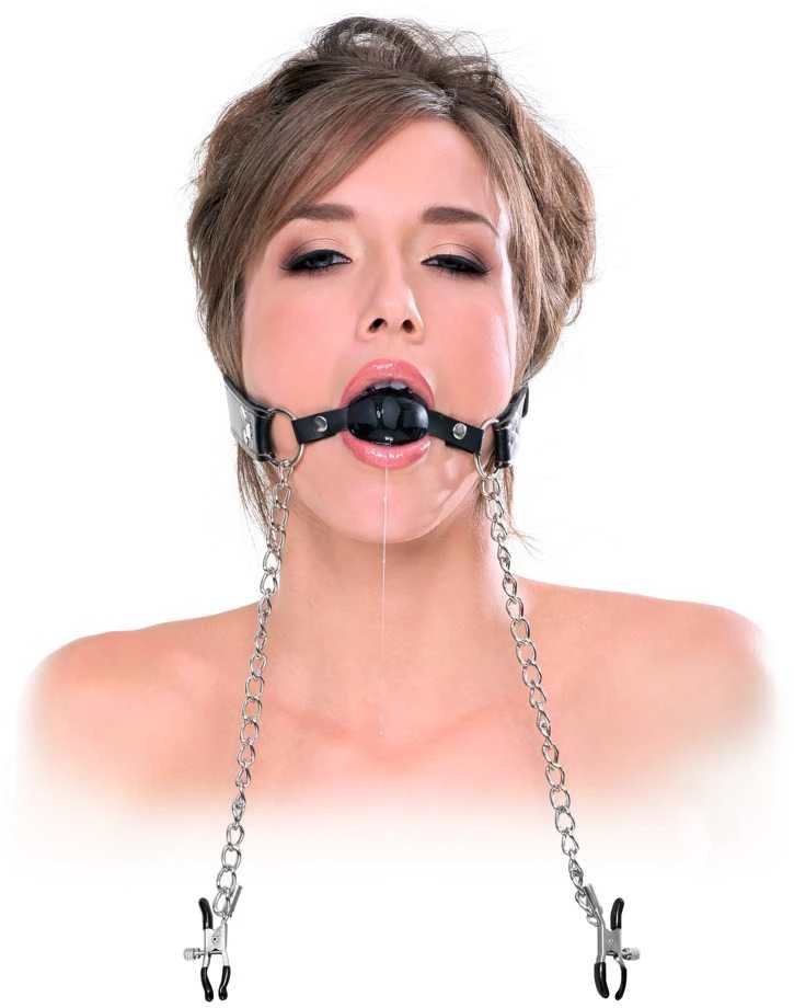 Pipedream FFE Deluxe Ball Gag ir spenelis