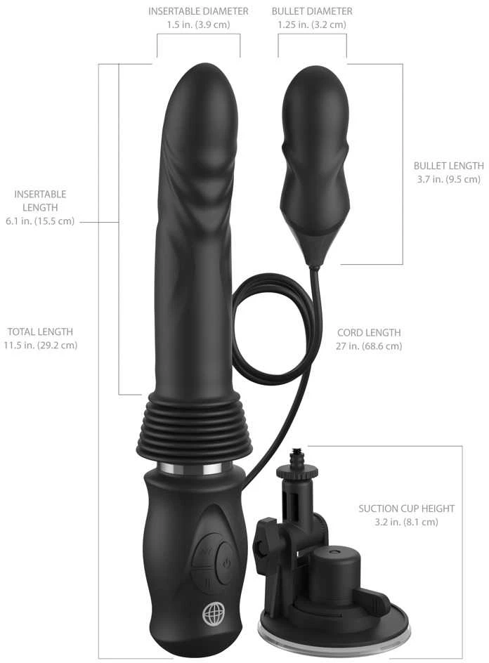 Pipedream FFS Ultimate Silicone Thrus.BL