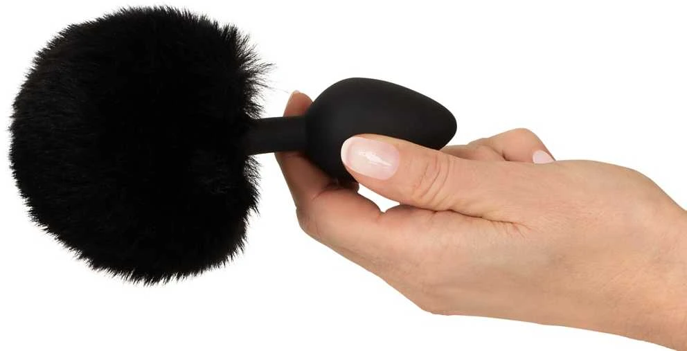 Fluffy Tail Juodas M