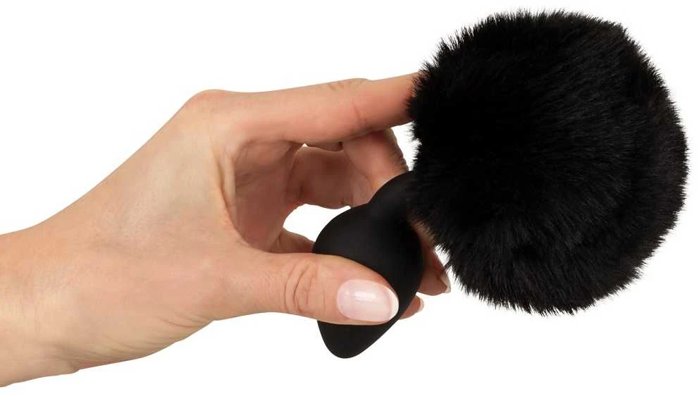 Fluffy Tail Juodas M
