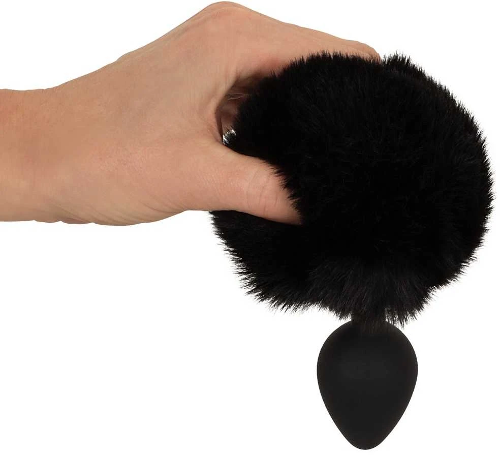 Fluffy Tail Juodas M
