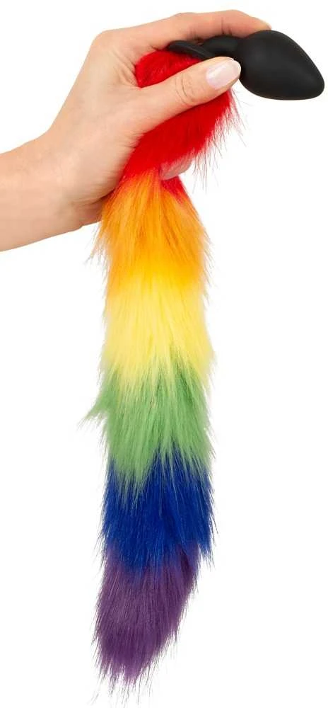 RAINBOW Pūkuota uodegos vaivorykštė