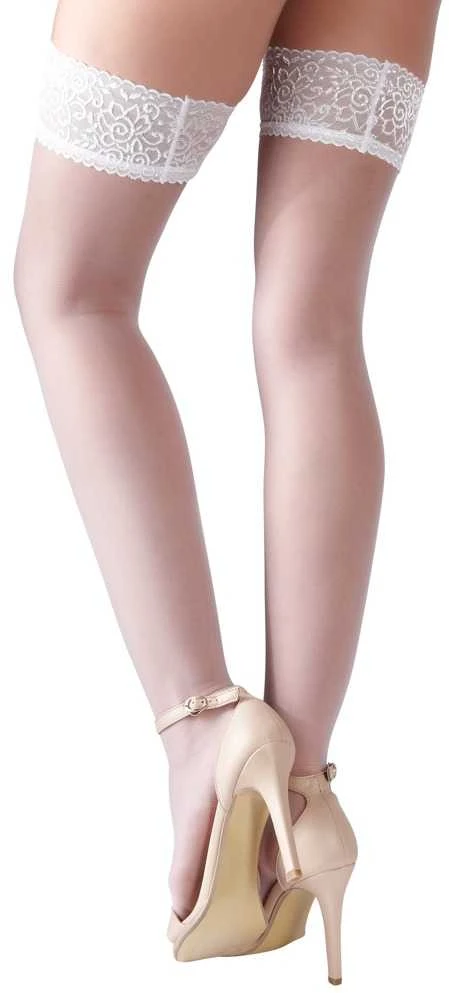 Cottelli Legwear Laikomos kojinės baltas 4