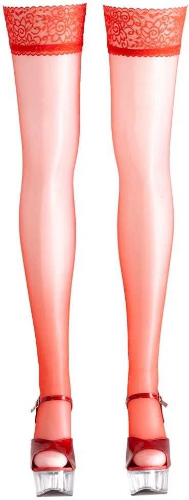 Cottelli Legwear Sulaikomos kojinės raudonos 3
