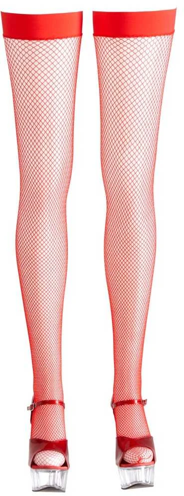 Cottelli Legwear Laikomos kojinės raudonos L