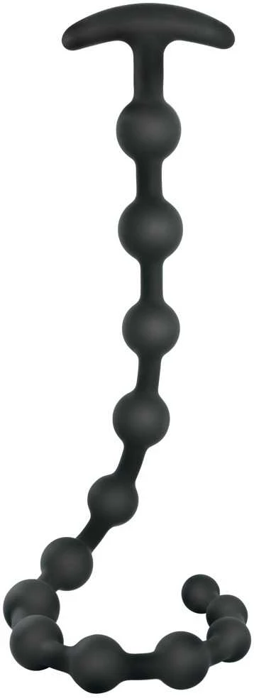 Juodas Velvets Anal Beads Silic