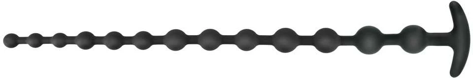 Juodas Velvets Anal Beads Silic