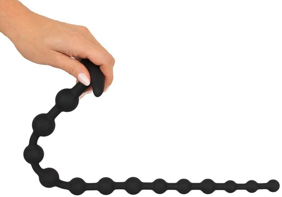 Juodas Velvets Anal Beads Silic