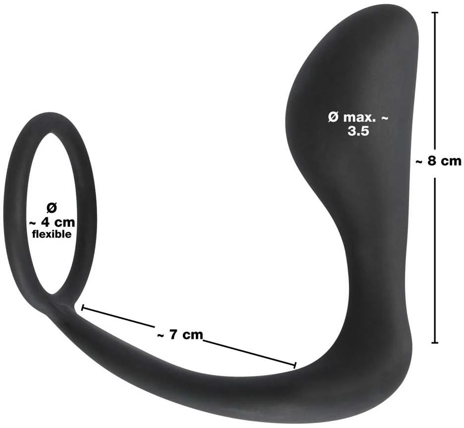 Black Velvets Juodas Velvets Ring & Plug