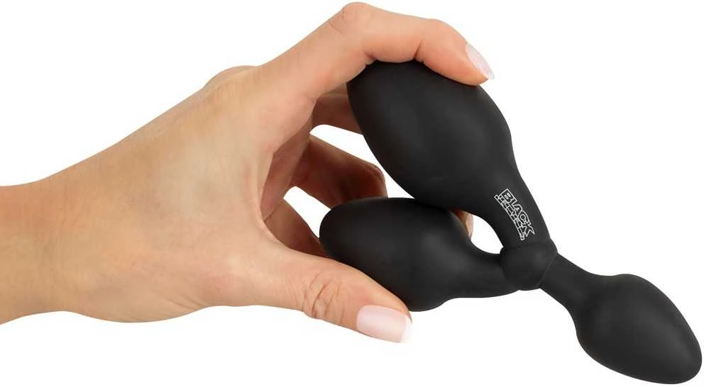 Juodas Velvets Triple Butt Plug