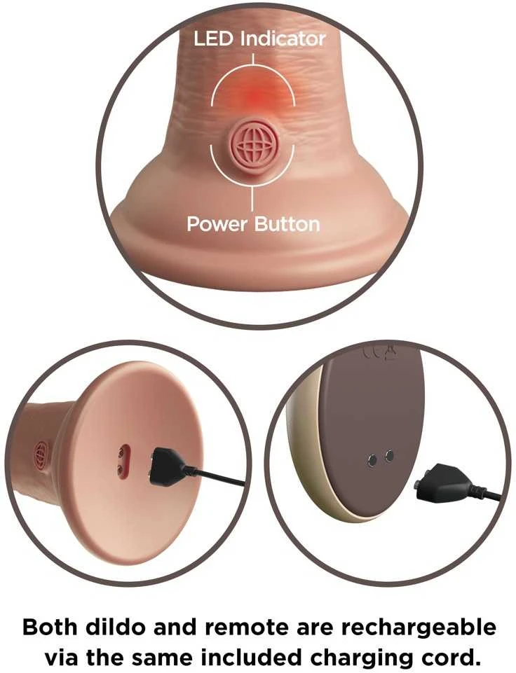 Pipedream KCE 9 DD vibruojantis varpos nuotolinio valdymo pultas