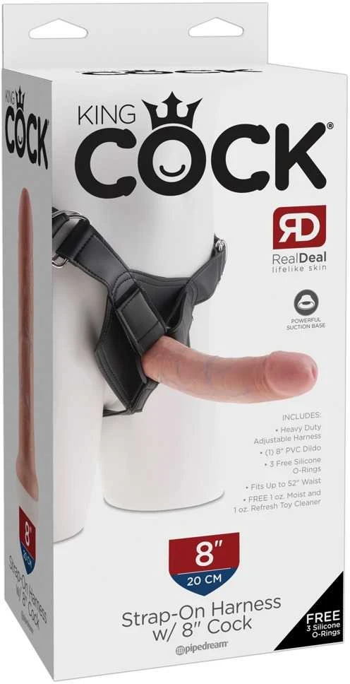 Pipedream King Cock Strap-On 8 colių