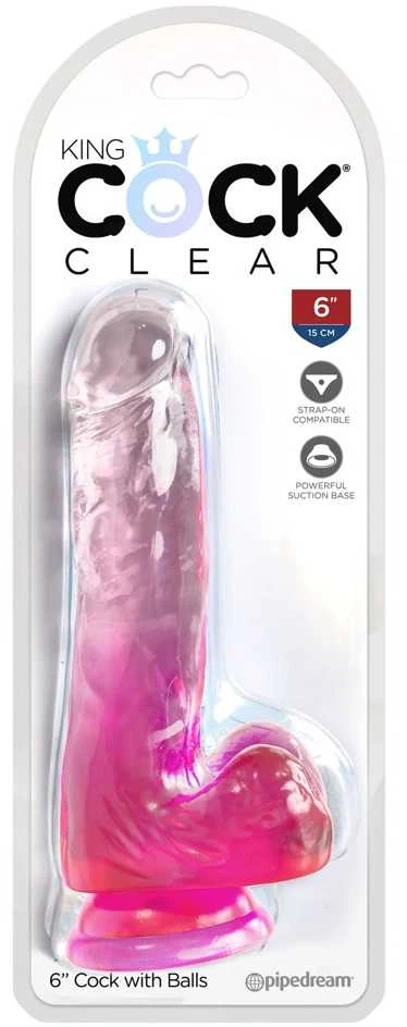 Dreamtoys Rožinė KingCockClear 6 w rutuliukai rožiniai