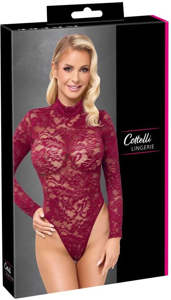 Lace Body raudona S