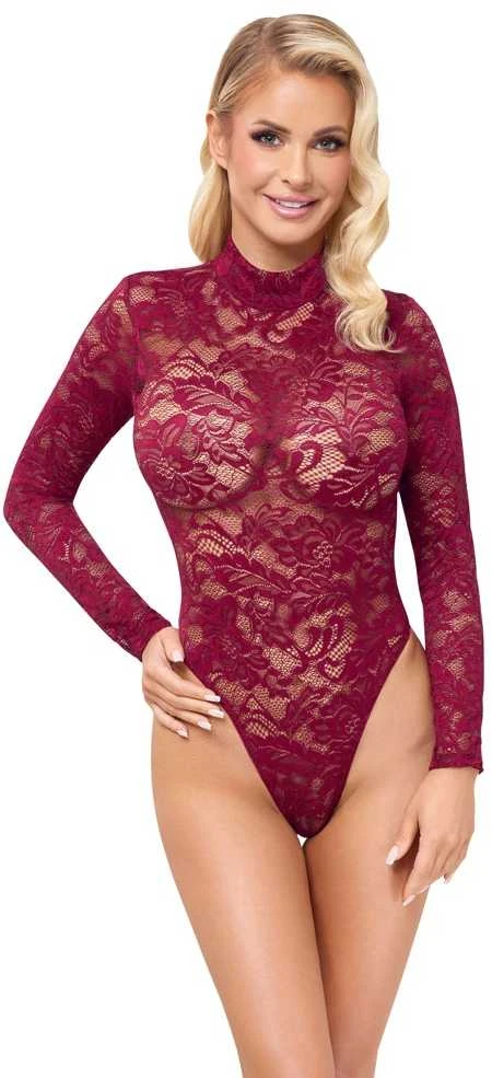 Lace Body raudona S