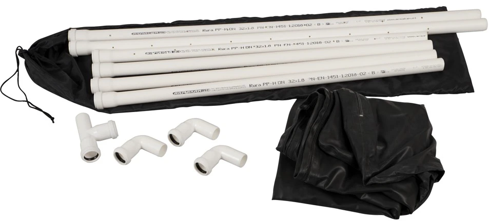 Latex Vacuum Bed Juodas