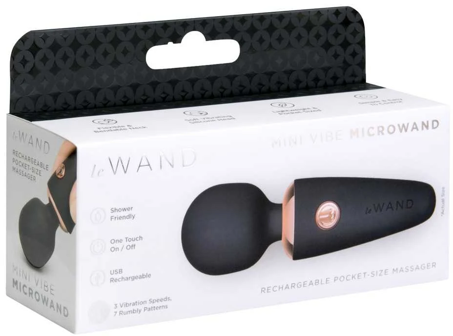 le Wand Mini Microwand Juodas