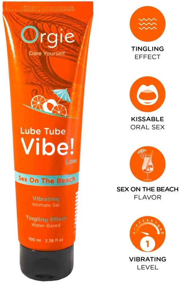 Orgie Lube Tube Vibe! Sex Beach 100