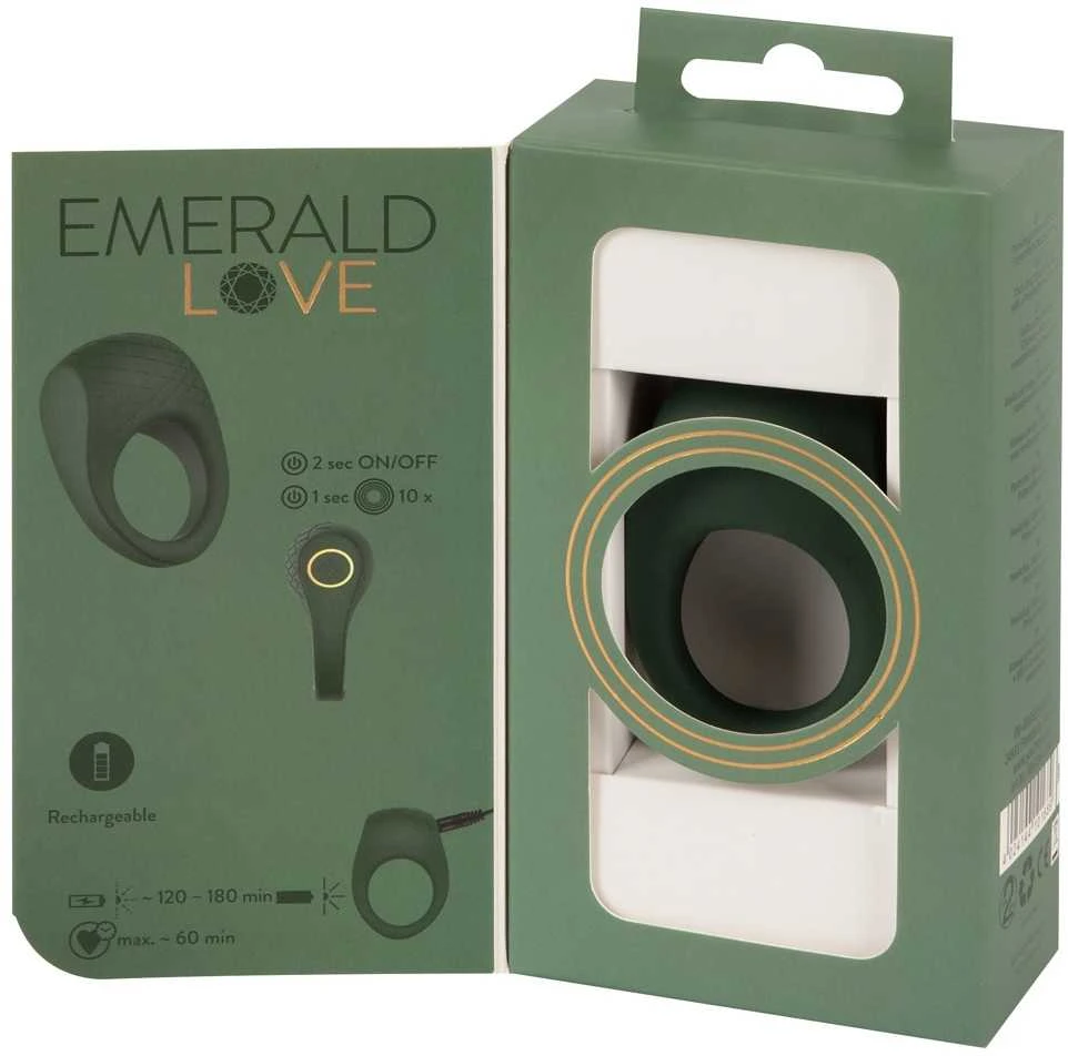 Emerald Love RING Prabangus vibruojantis penio žiedas