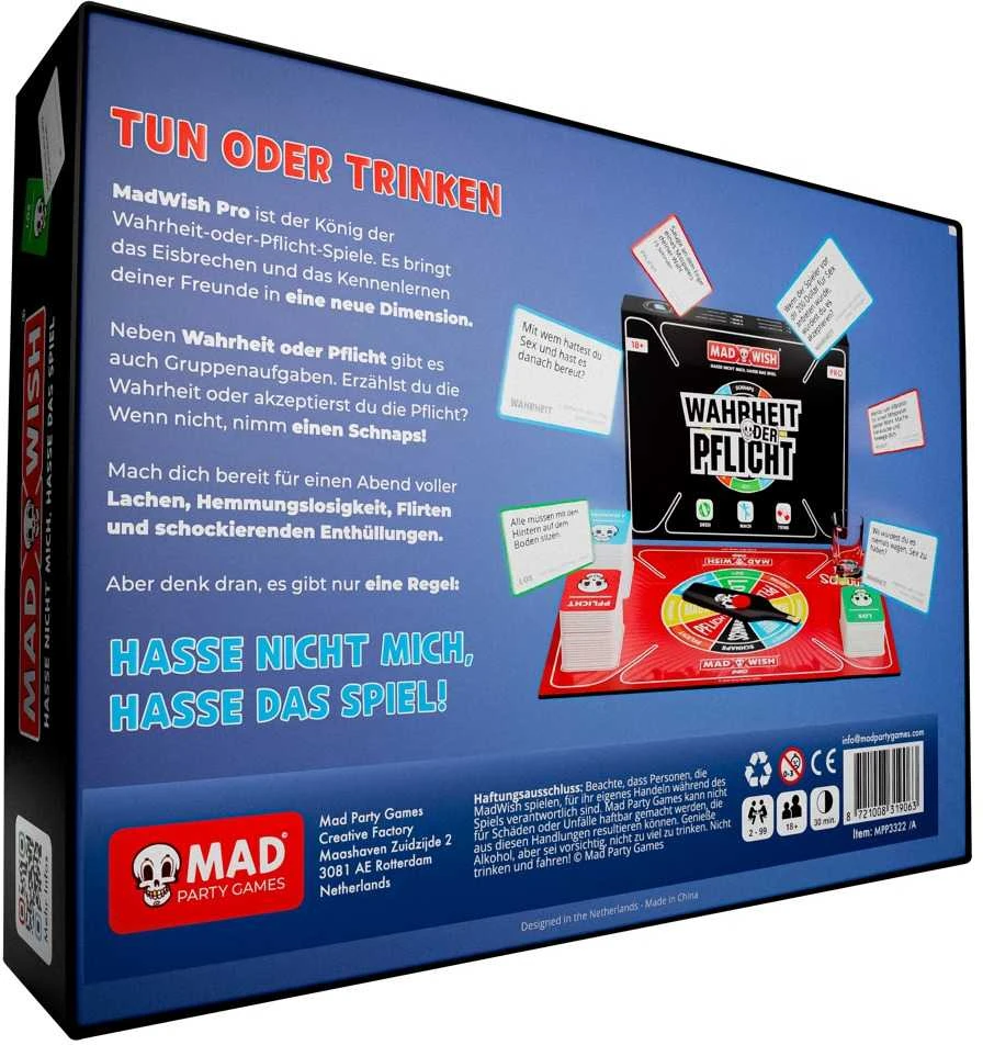 „MadWish Pro“ vakarėlių žaidimas