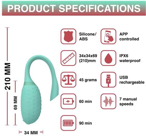 Magic Motion - Fugu Smart Wearable Vibrator Žalias