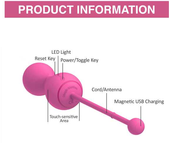 Magic Motion Magic Motion - Smart Kegel Master Balls Rožinė