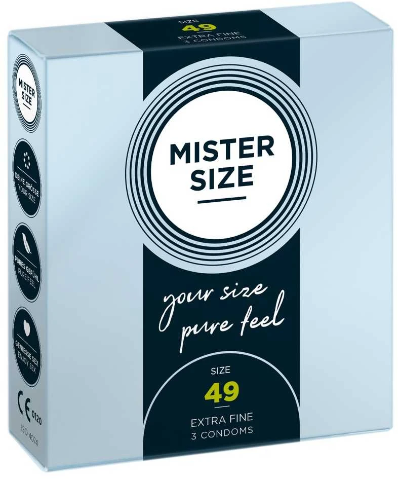 Mister Size 49mm pakuotė po 3 vnt