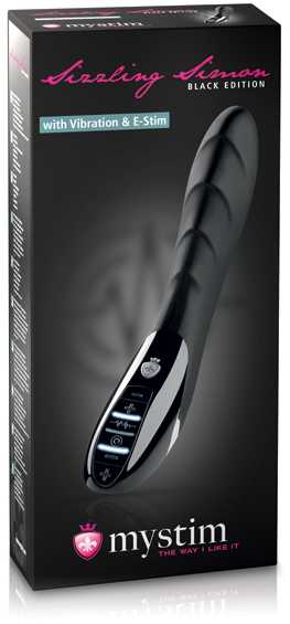 Mystim - Sizzling Simon eStim Vibrator Juodas