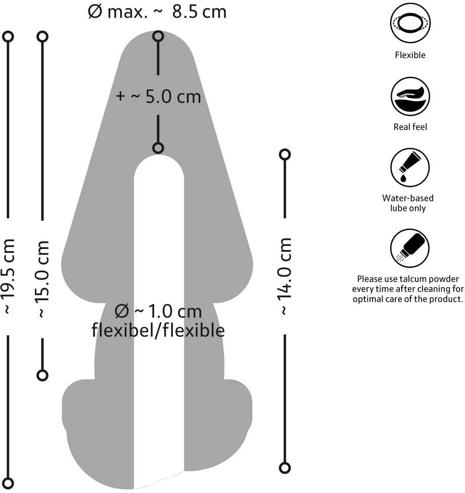 Nature Skin Butt Plug & Extens