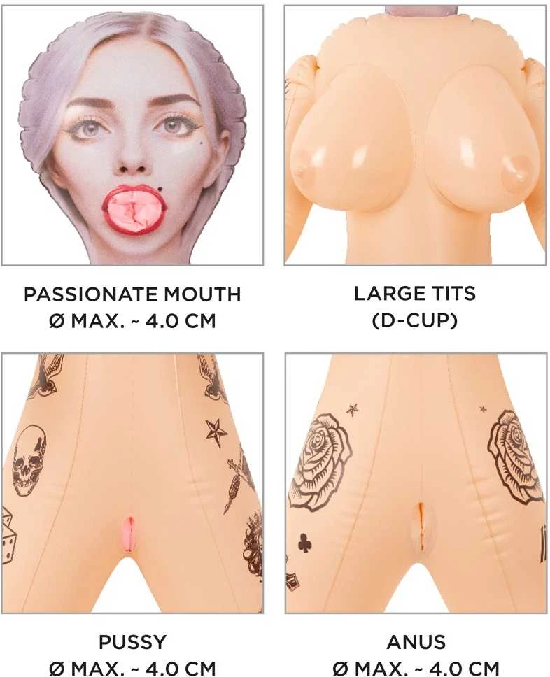 „NaughtyDollz“ tatuiruota sekso lėlė