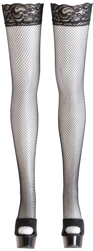 Cottelli Legwear Net Hold-up Stockings juodas S