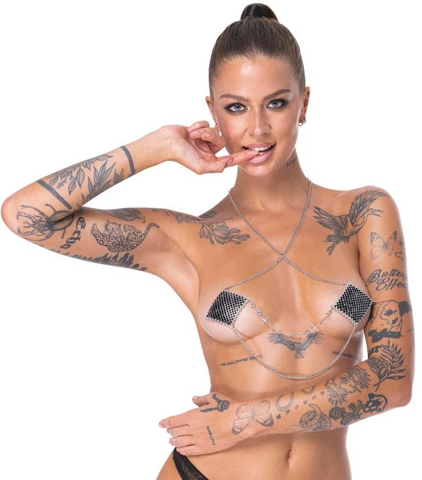 „Nipple Jewellery“ sidabrinis grandinėlė