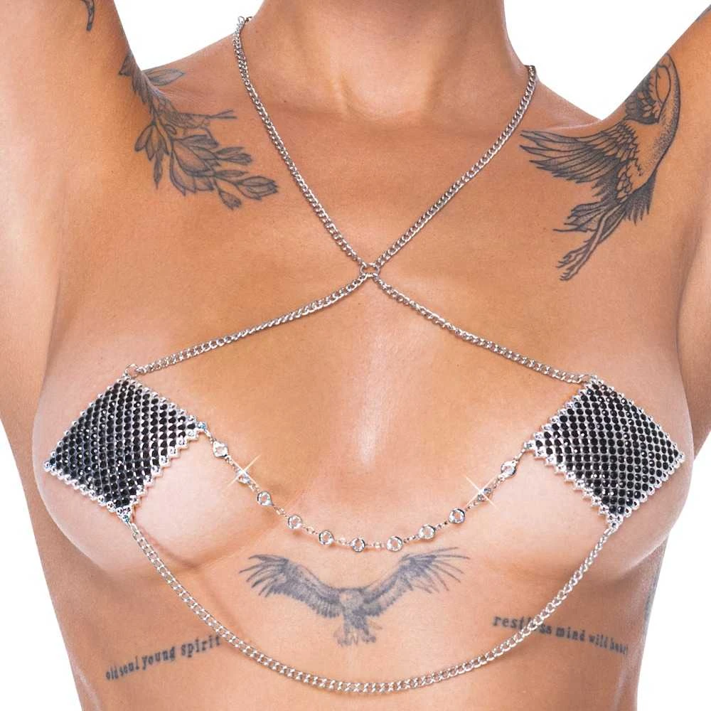 „Nipple Jewellery“ sidabrinis grandinėlė