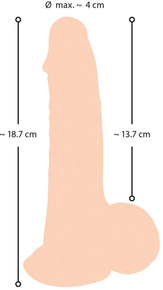 Nature Skin NS Dildo su judančia oda 19