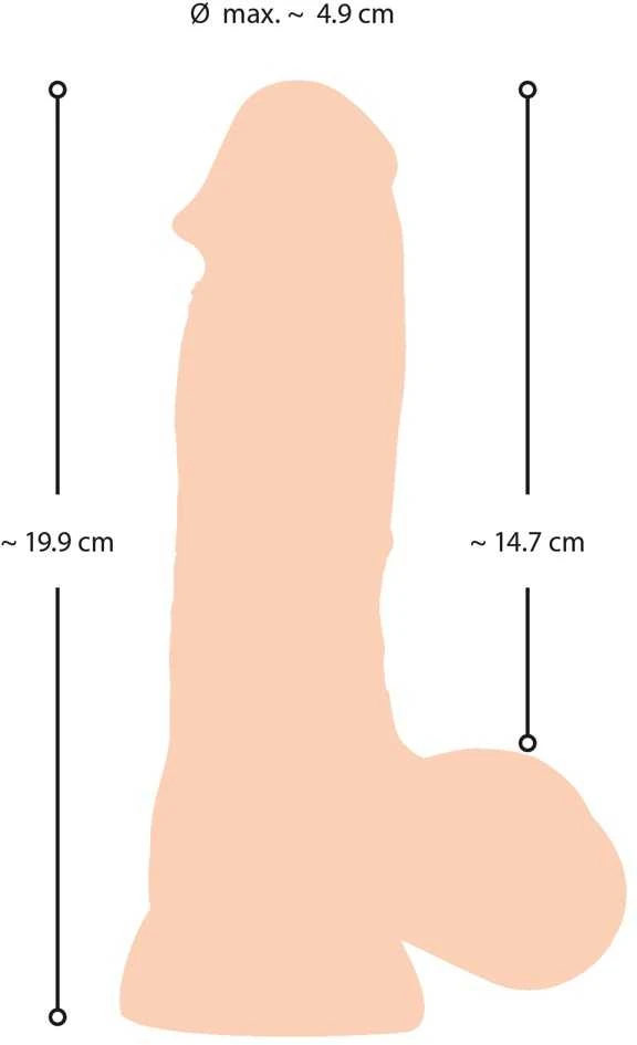 Nature Skin NS Dildo su judančia oda 20
