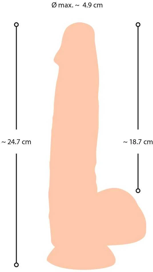 Nature Skin NS Dildo su judančia oda 25