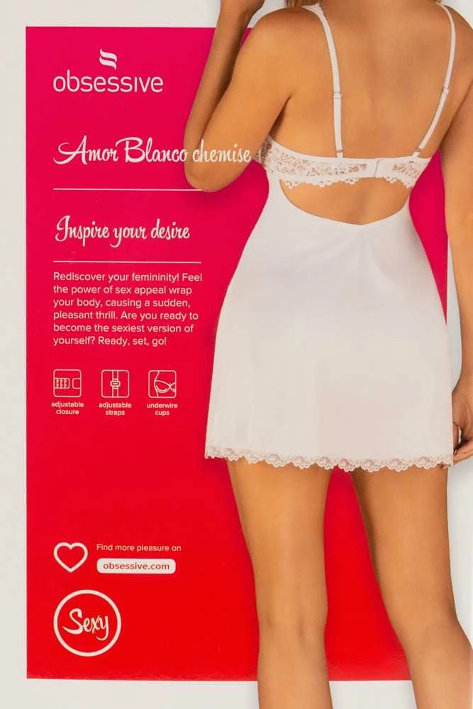 Blanco Obsessive Chemise L/XL
