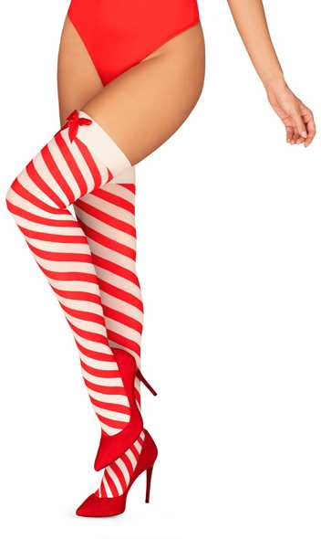 Obsessive - Kissmas kojinės Raudona L/XL