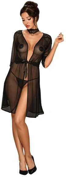 Obsessive - Lucita Peignoir Juodas S/M